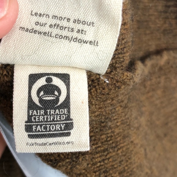 Madewell Bowden Henley Sweater in Coziest Yarn Wool Alpaca Brown Size Small - Picture 11 of 16